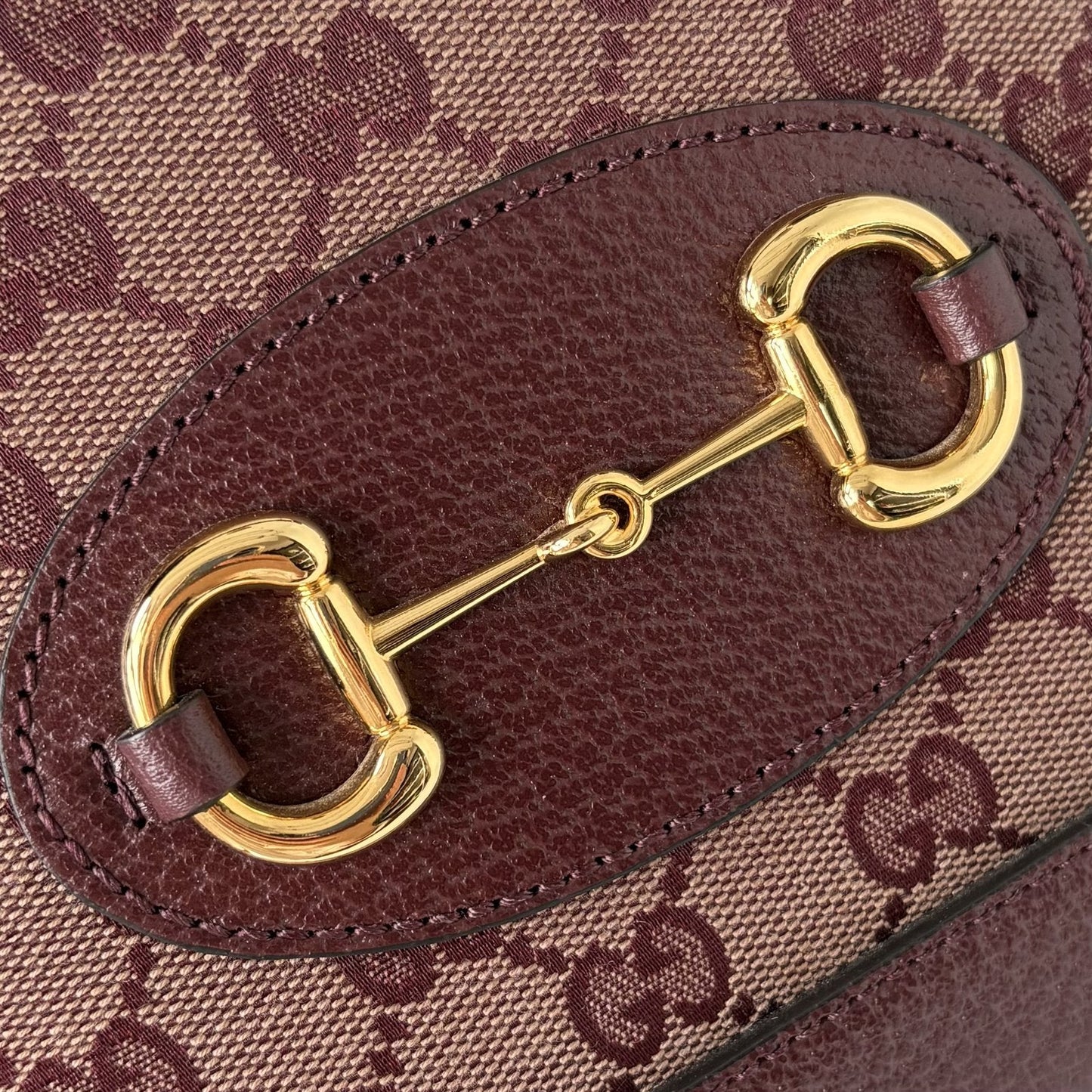 1955 Horsebit Shoulder Bag Bordeaux