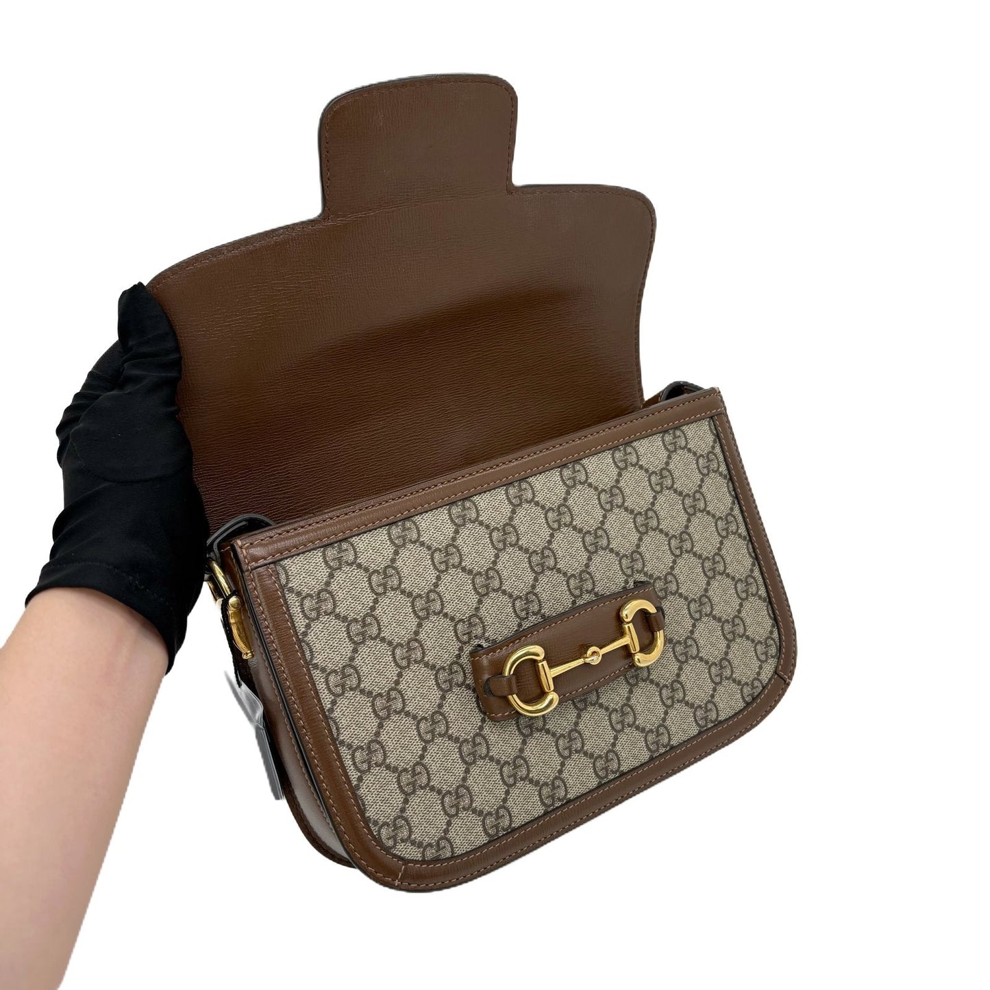1955 Horsebit Shoulder Bag Ebony
