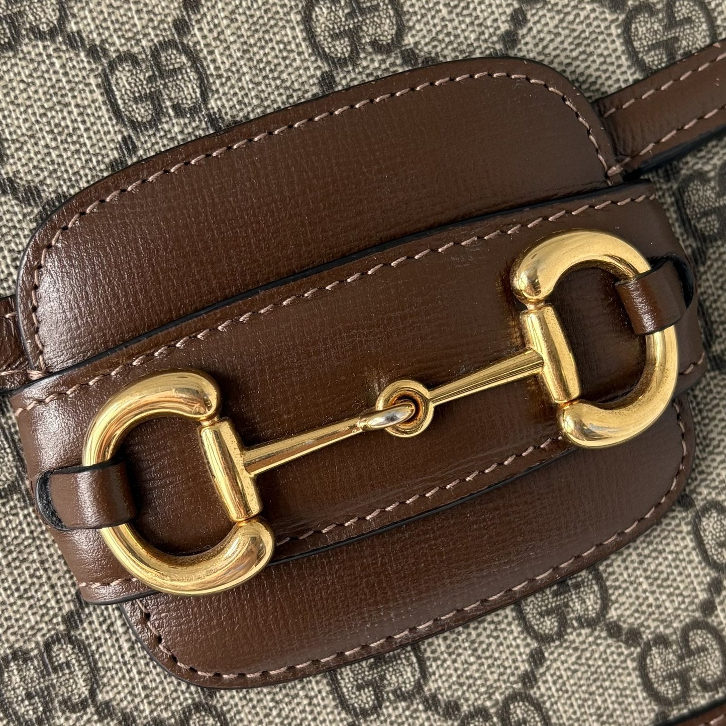 1955 Horsebit Shoulder Bag Ebony