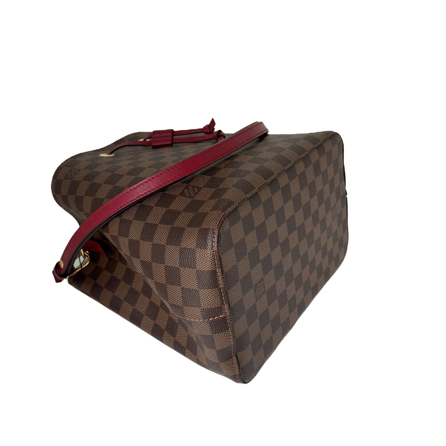 NeoNoé MM Damier Ebene Brown and Red