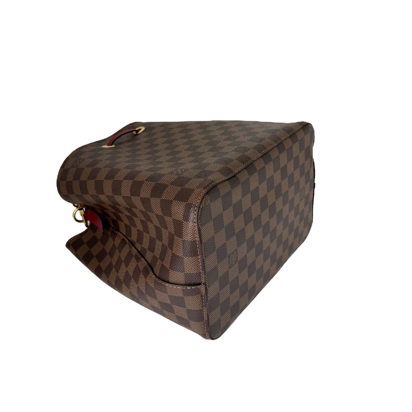 NeoNoé MM Damier Ebene Brown and Red