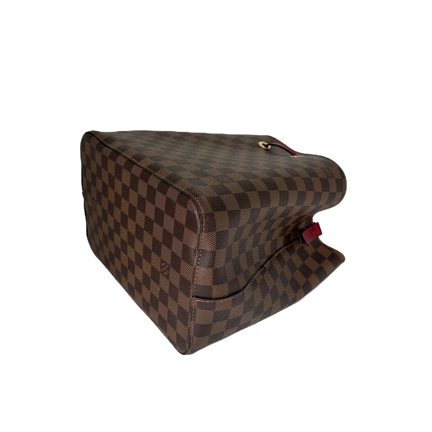 NeoNoé MM Damier Ebene Brown and Red