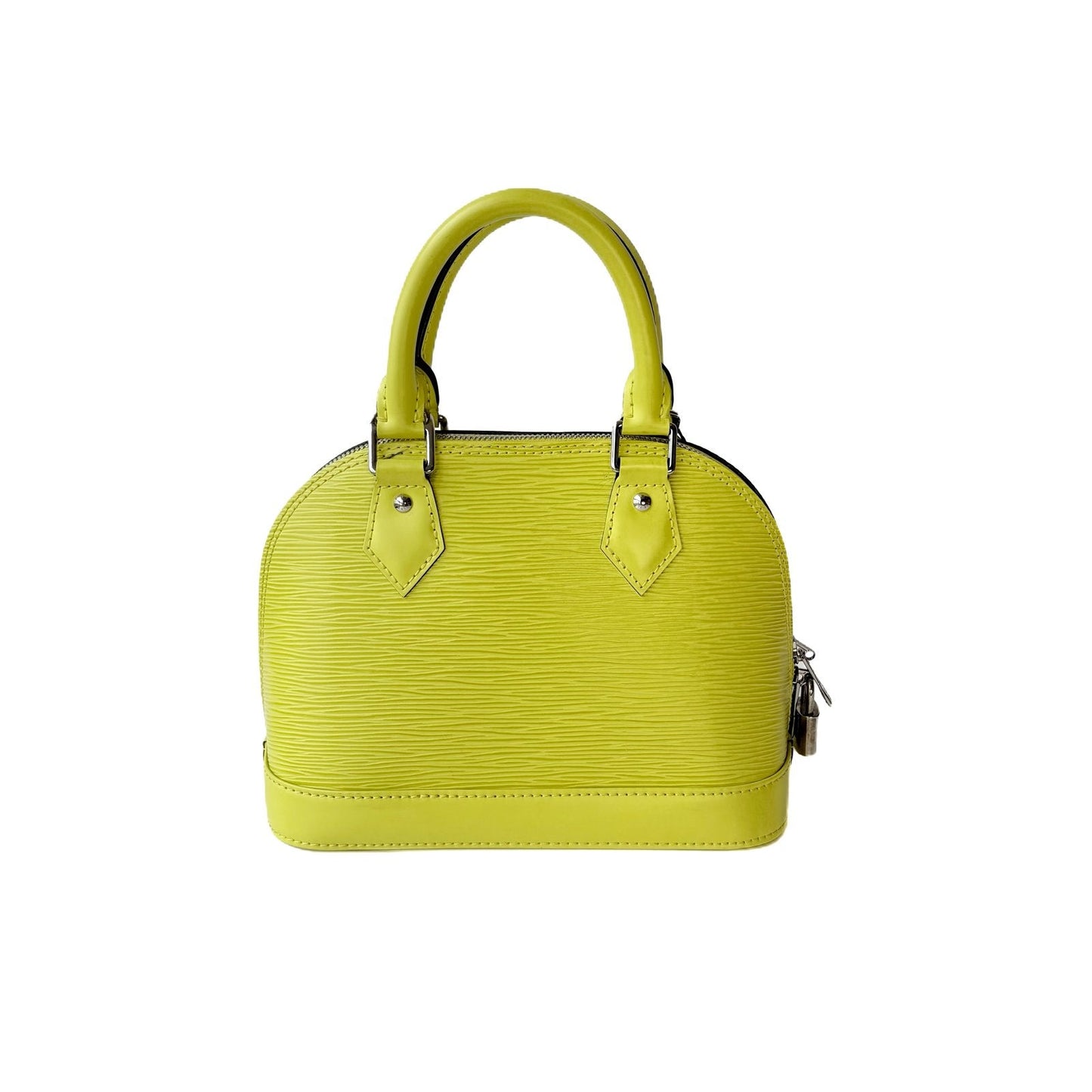 LV Alma BB Epi yellow front
