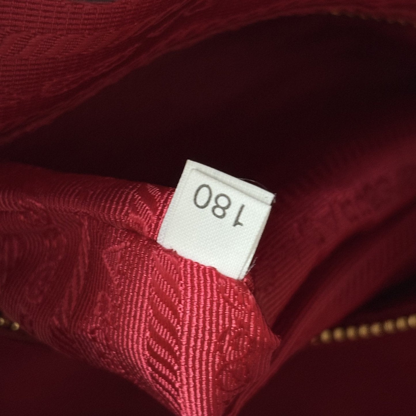 Promenade Saffiano Bag Red and Caramel