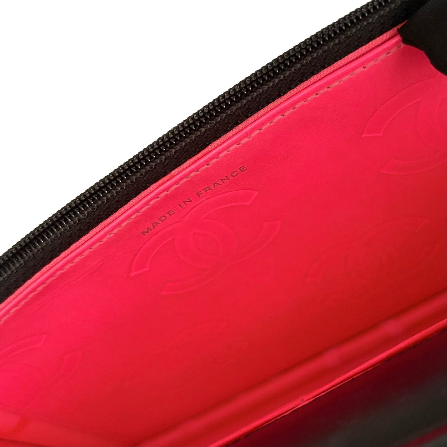 Cambon Wallet on Chain Black Lambskin