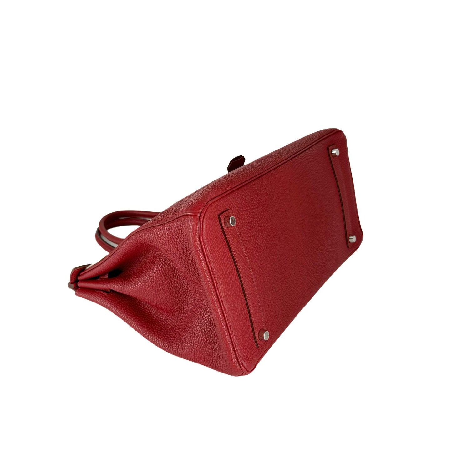 Birkin 35 Rouge Togo Leather Palladium Hardware