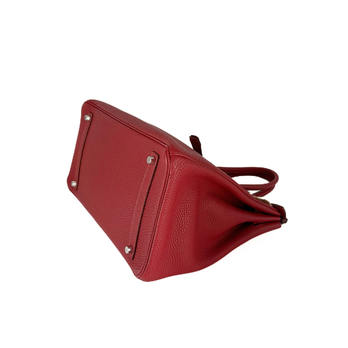 Birkin 35 Rouge Togo Leather Palladium Hardware