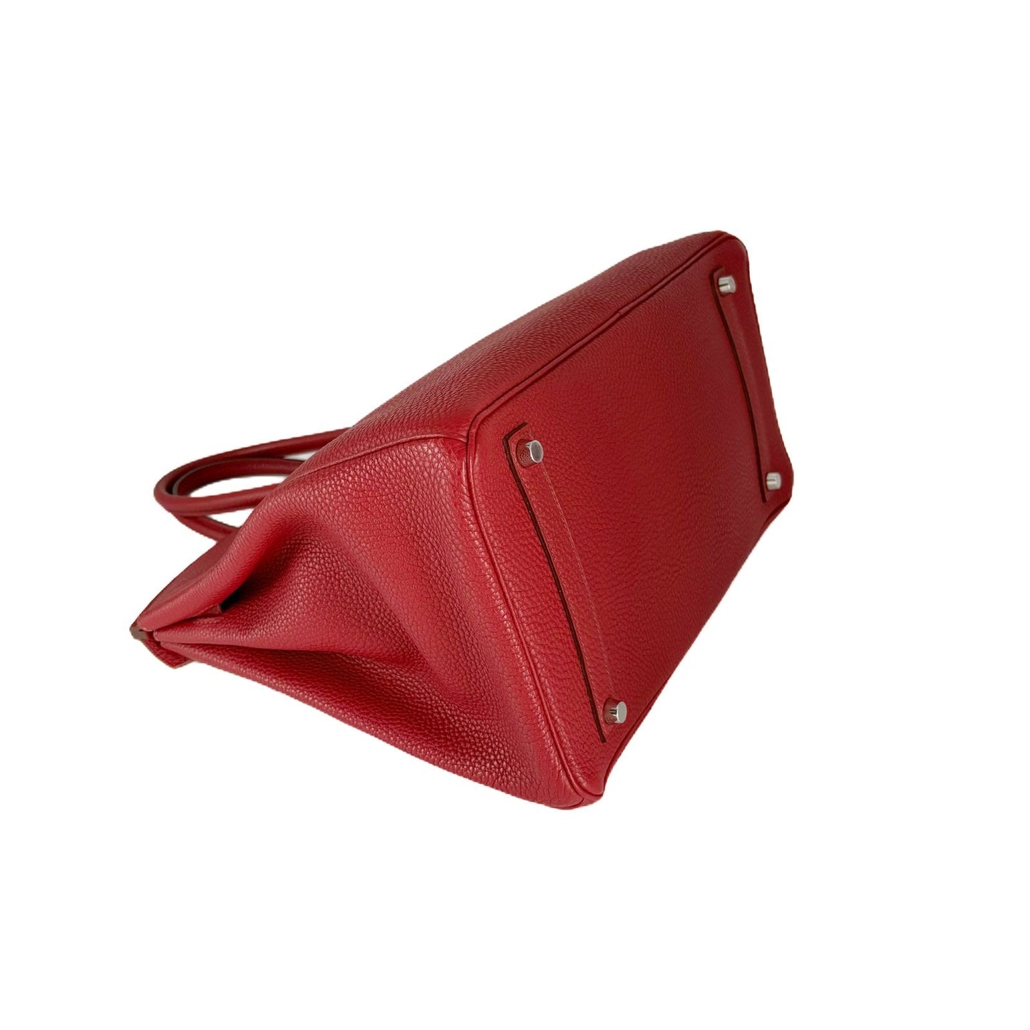 Birkin 35 Rouge Togo Leather Palladium Hardware