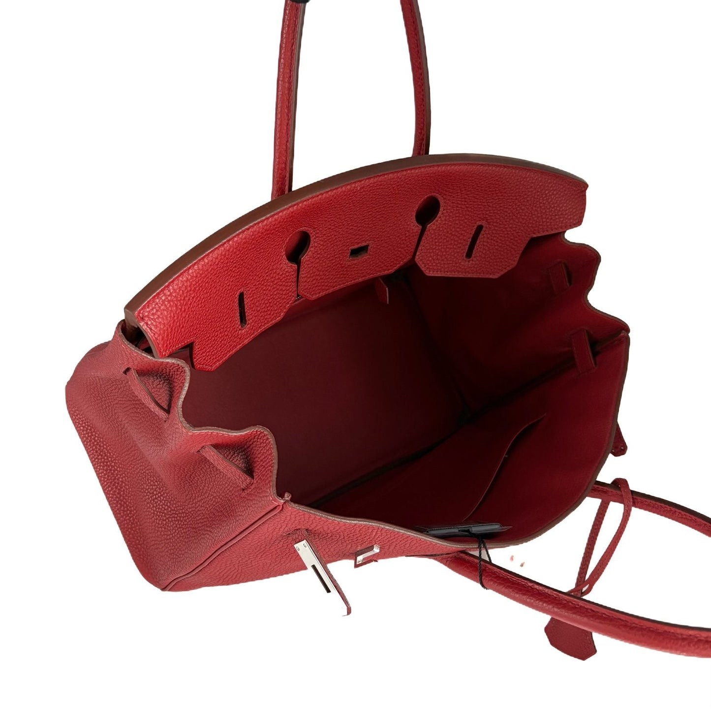Birkin 35 Rouge Togo Leather Palladium Hardware