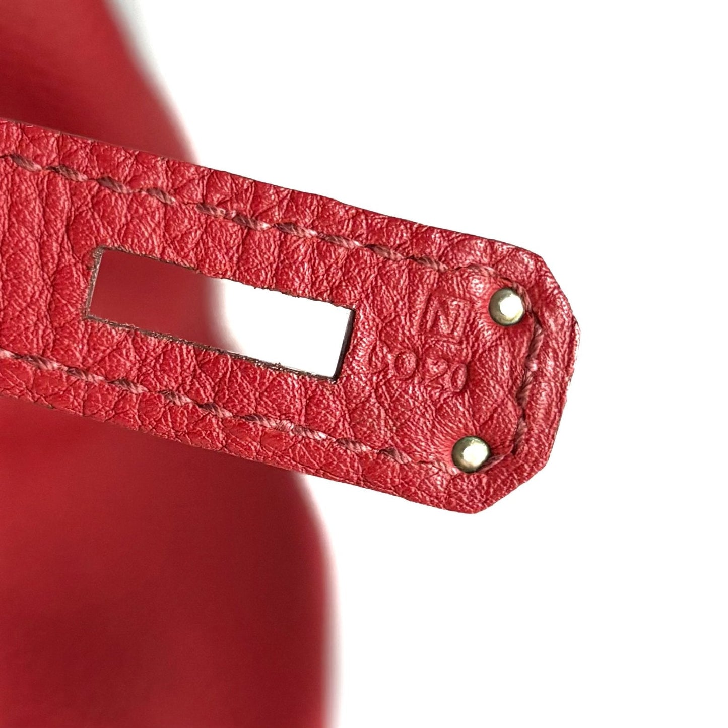 Birkin 35 Rouge Togo Leather Palladium Hardware
