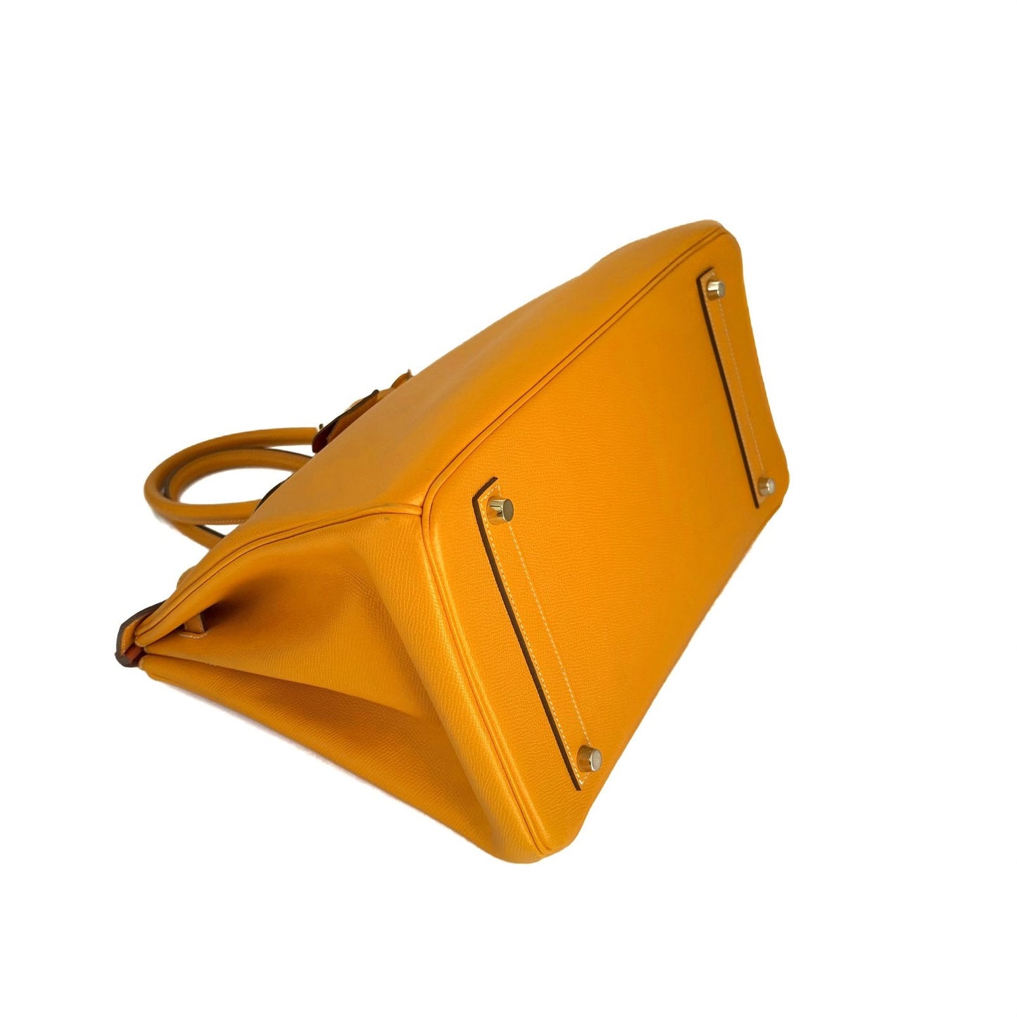 Birkin 35 Jaune Togo Leather Silver Hardware