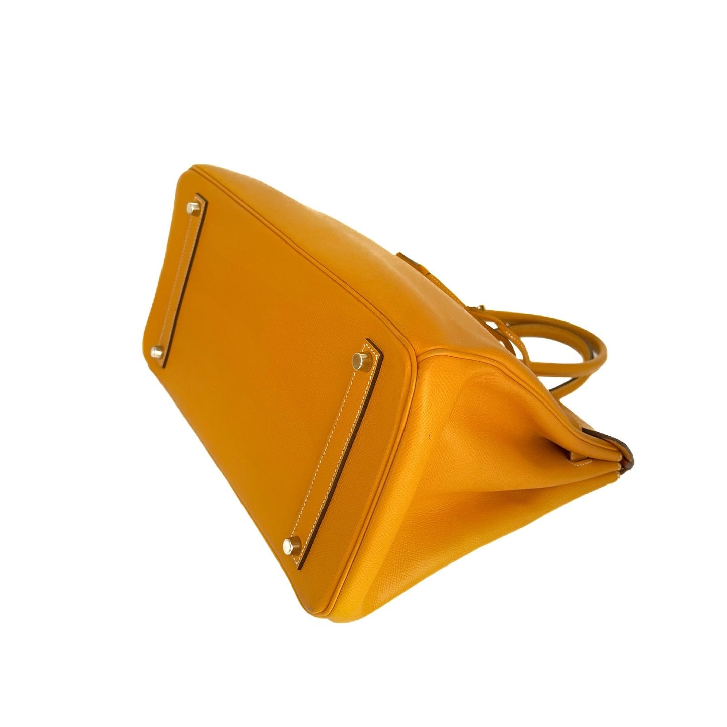 Birkin 35 Jaune Togo Leather Silver Hardware