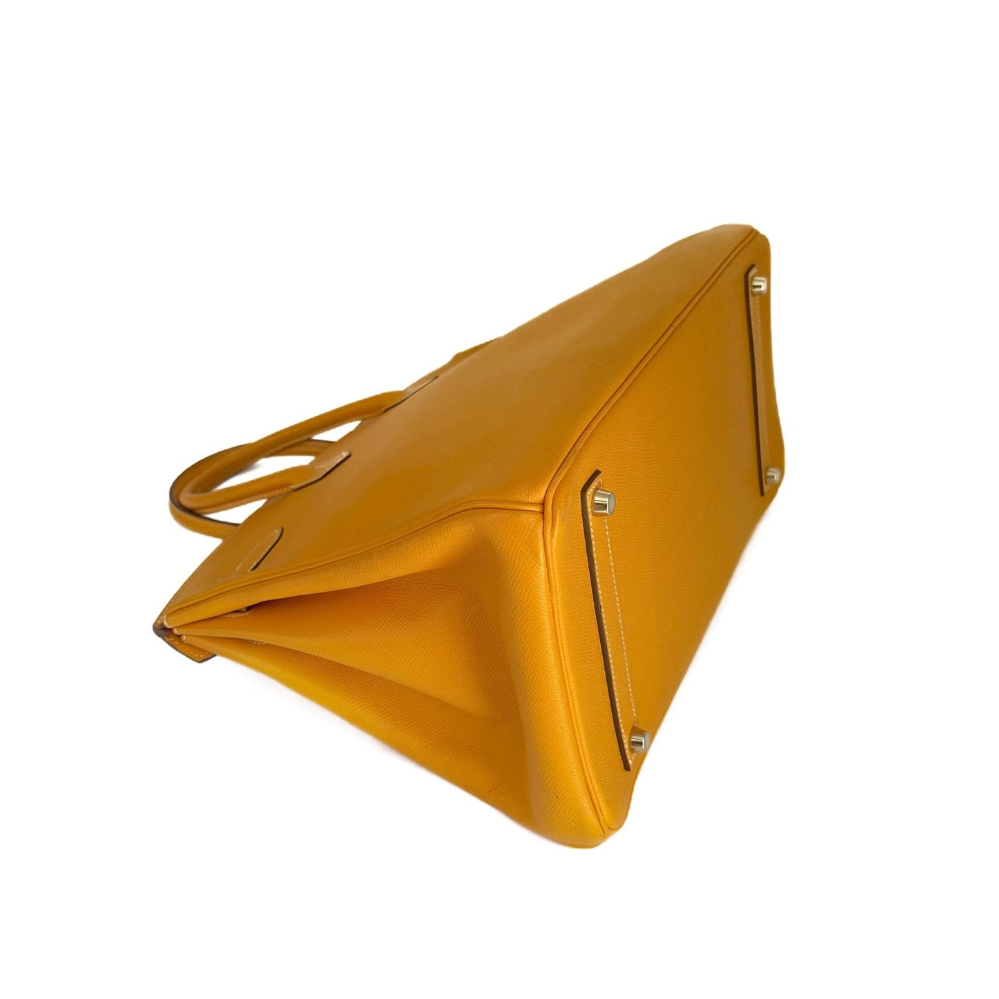 Birkin 35 Jaune Togo Leather Silver Hardware