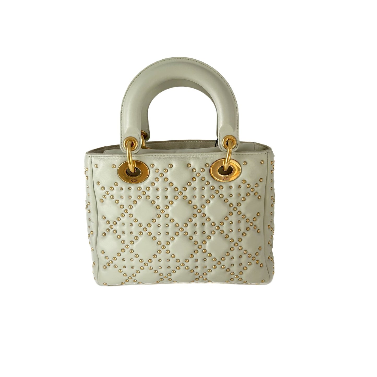 Lady Dior Studded Grey-Blue