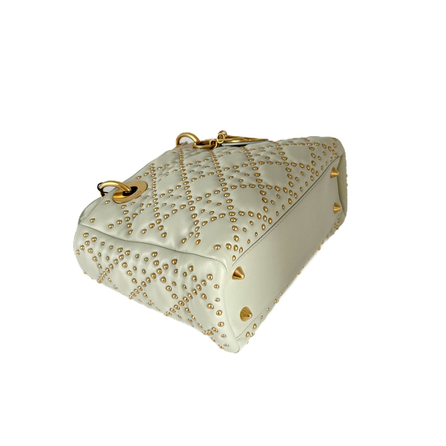 Lady Dior Studded Grey-Blue