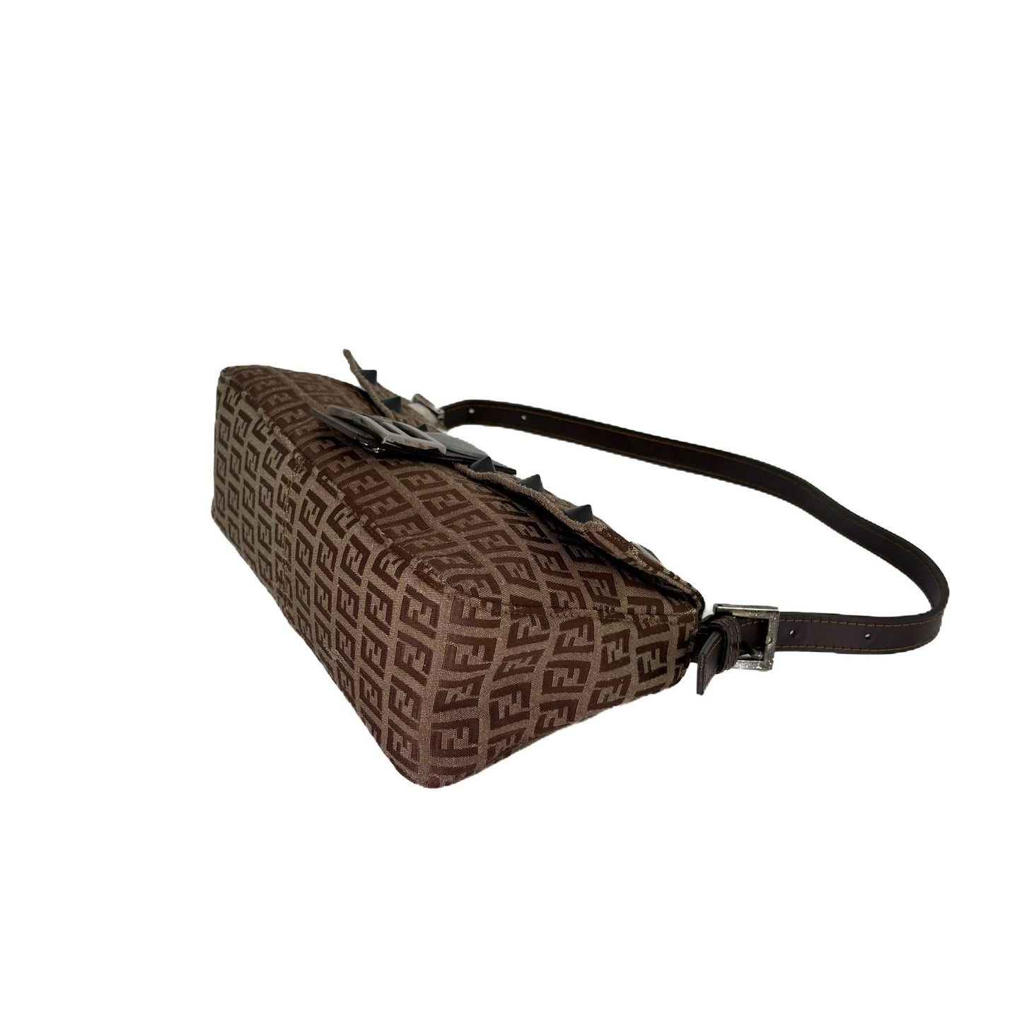 Vintage Zucca Studded Baguette Tobacco