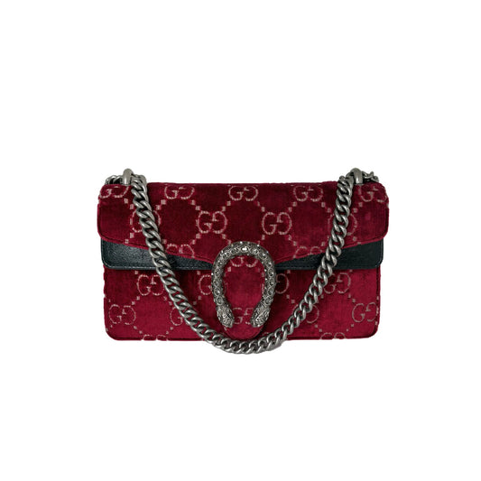 Dionysus Small GG Velvet Red