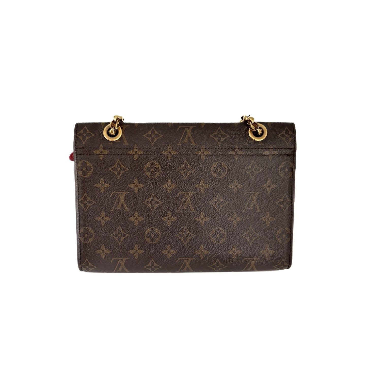 Vavin PM Monogram and Red Leather Chain Bag