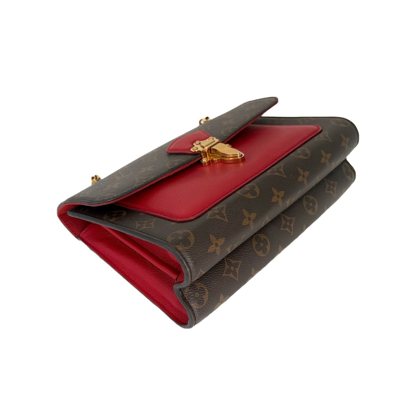 Vavin PM Monogram and Red Leather Chain Bag