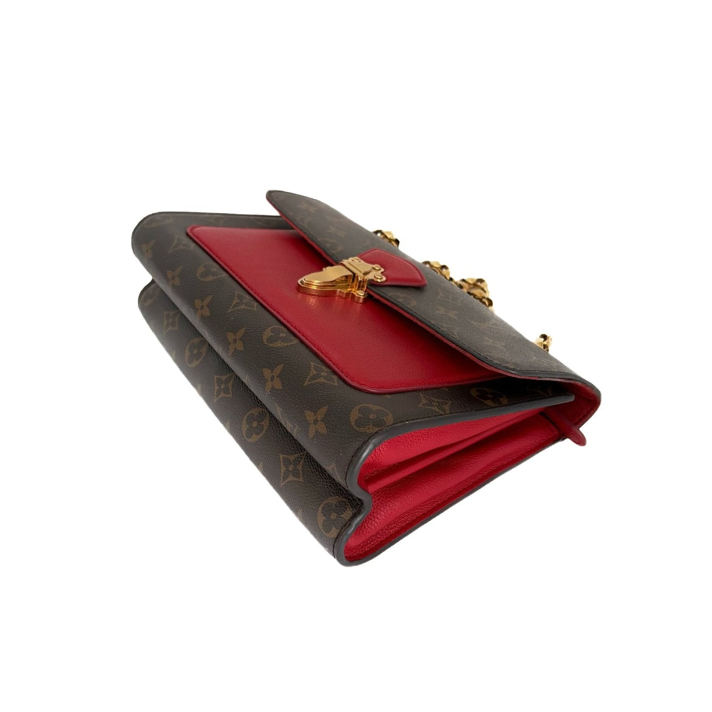 Vavin PM Monogram and Red Leather Chain Bag