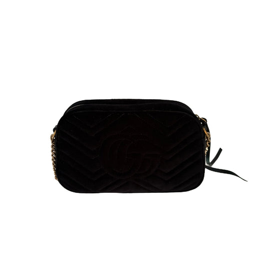 GG Marmont Camera Bag Black Velvet - view 2