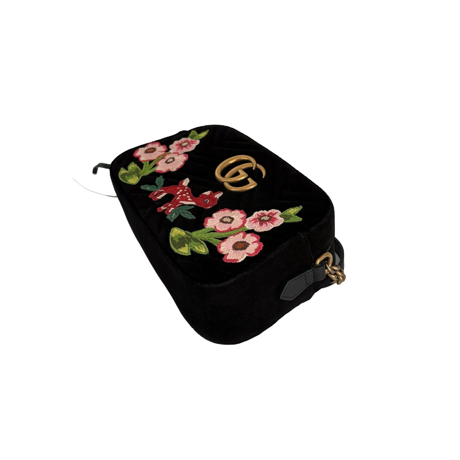 GG Marmont Camera Bag Black Velvet - view 4
