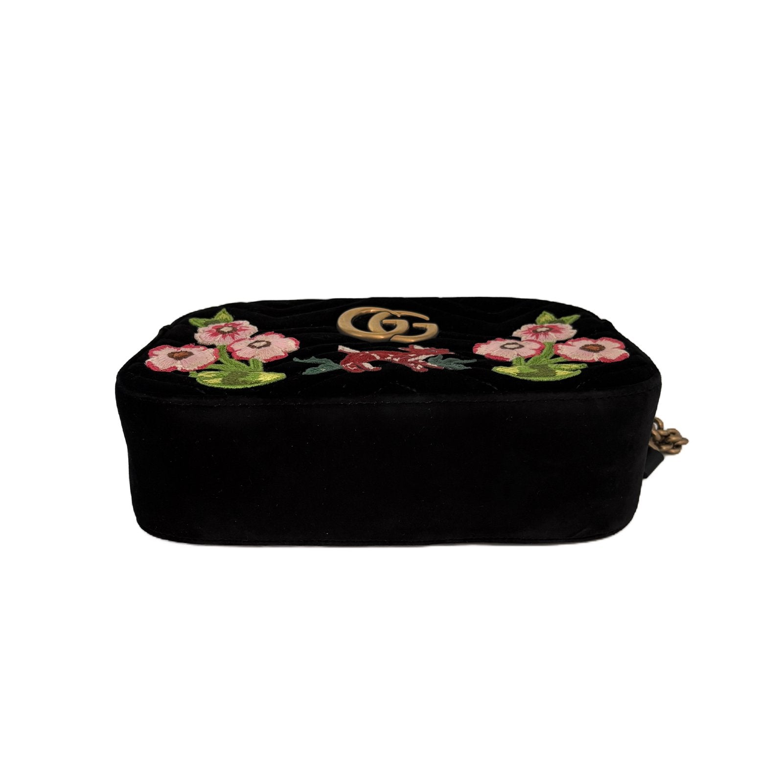 GG Marmont Camera Bag Black Velvet - view 7
