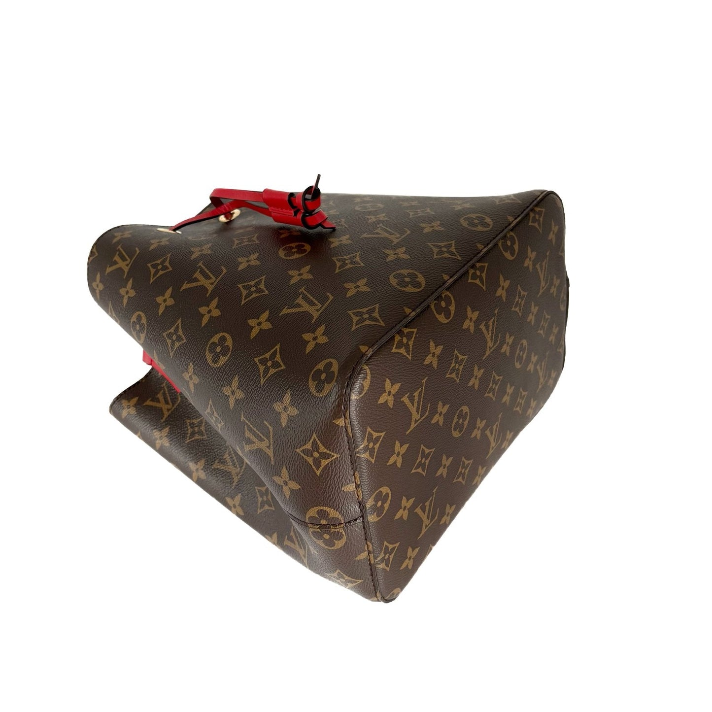 NeoNoe MM Monogram and Red Bucket Bag