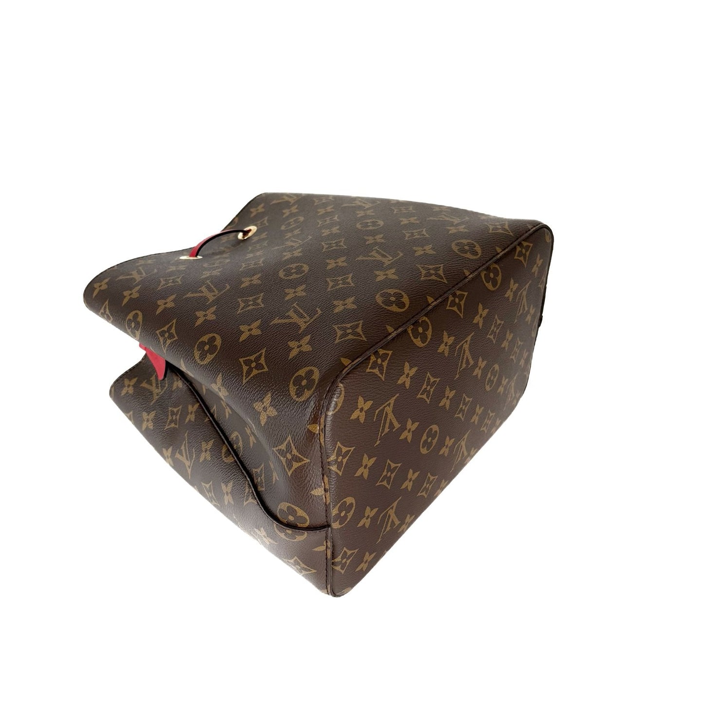 NeoNoe MM Monogram and Red Bucket Bag