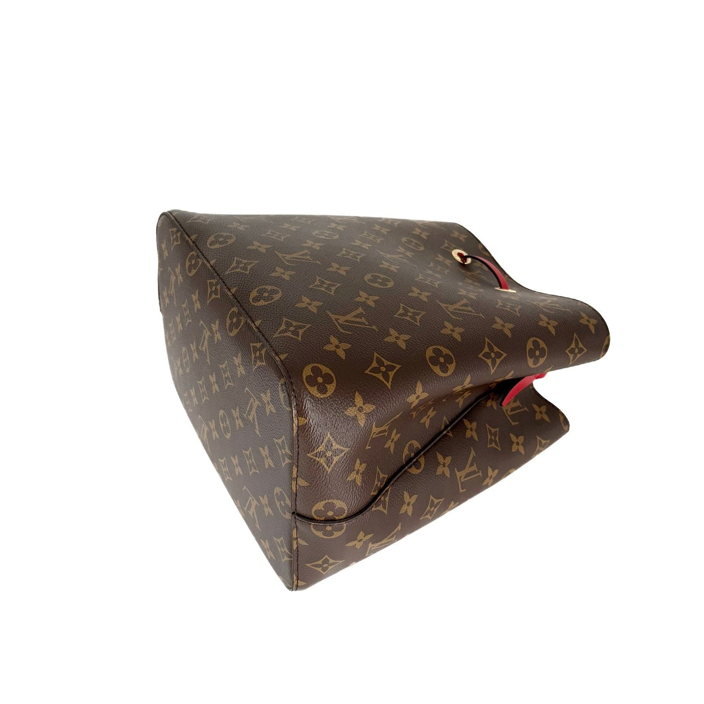 NeoNoe MM Monogram and Red Bucket Bag