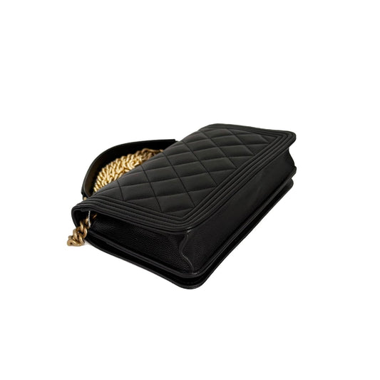 Le Boy WOC Black Caviar Gold Hardware