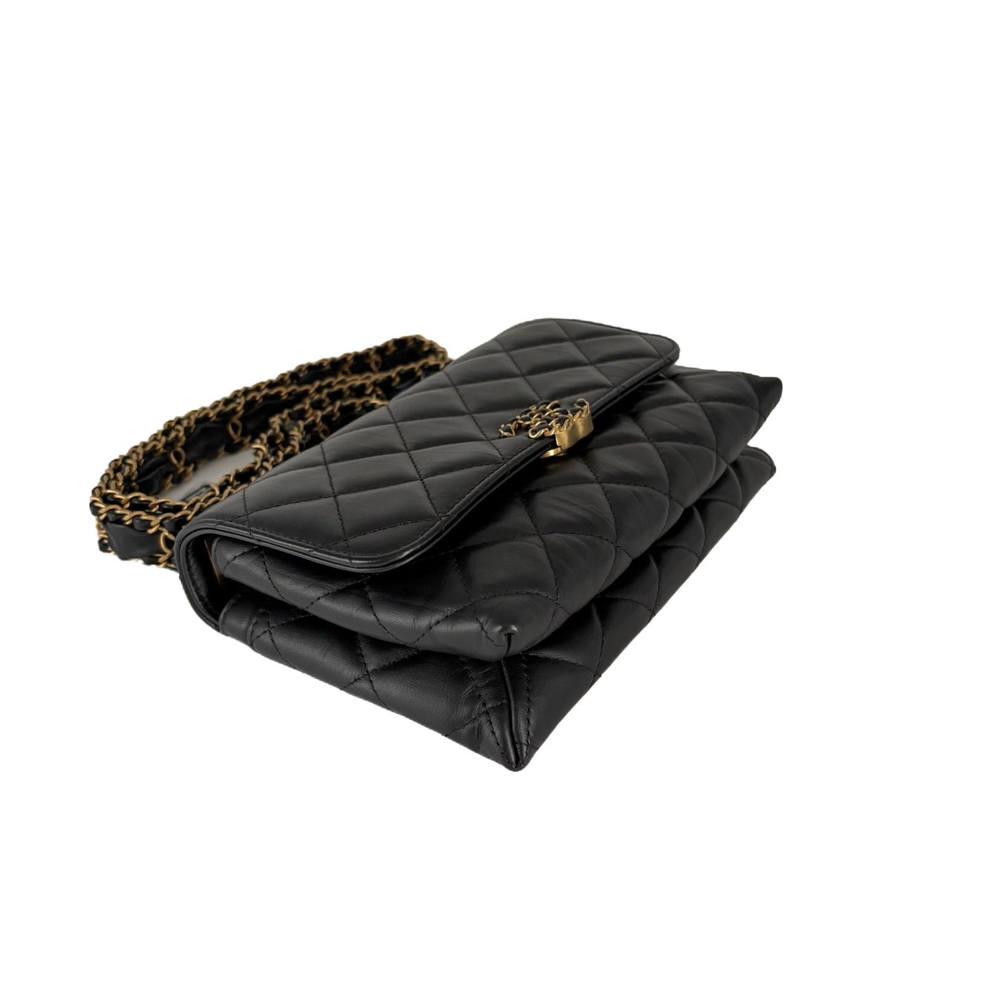 WOC 23K Gold Pin Black