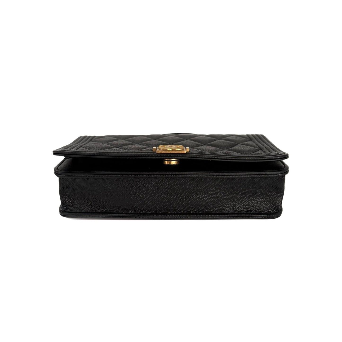 Le Boy WOC Black Caviar Gold Hardware