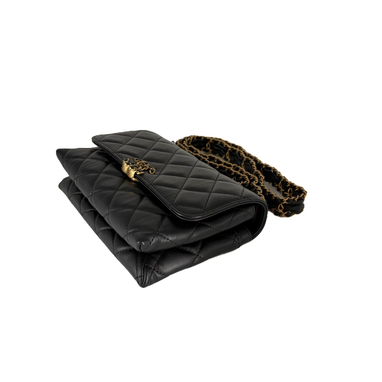 WOC 23K Gold Pin Black