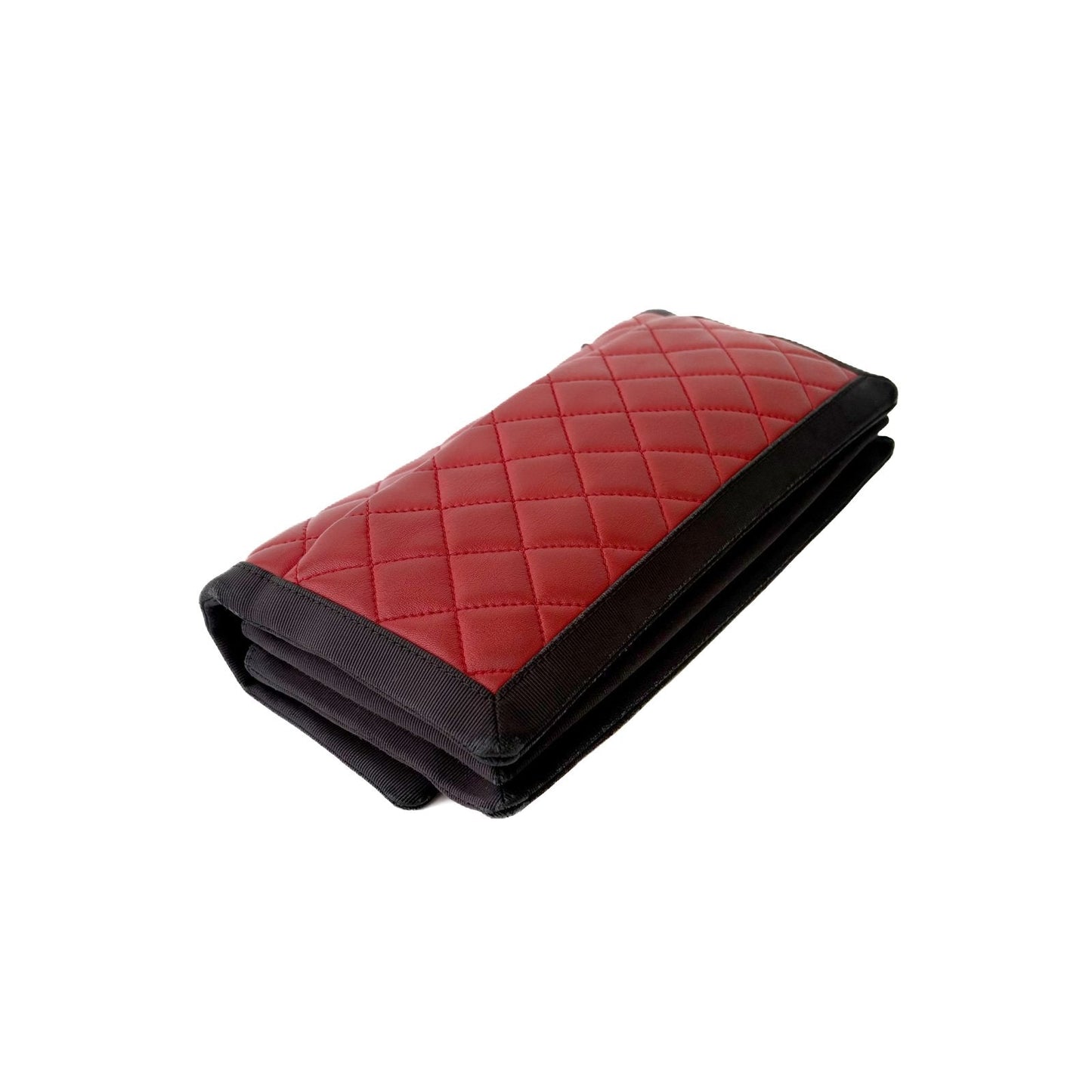 Seasonal Flap Bag Red and Black Bicolor