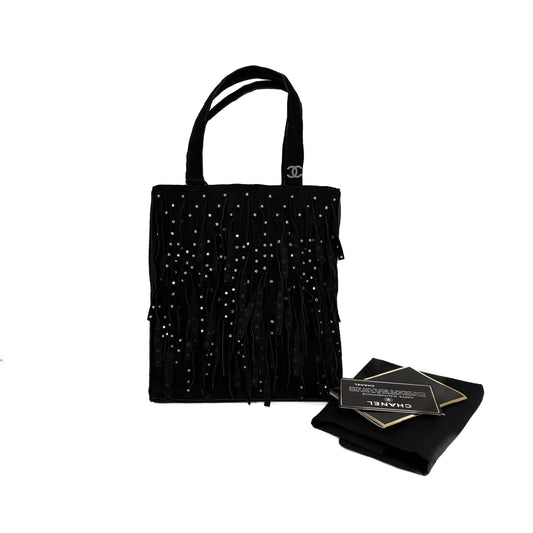 Fringe Tote Black