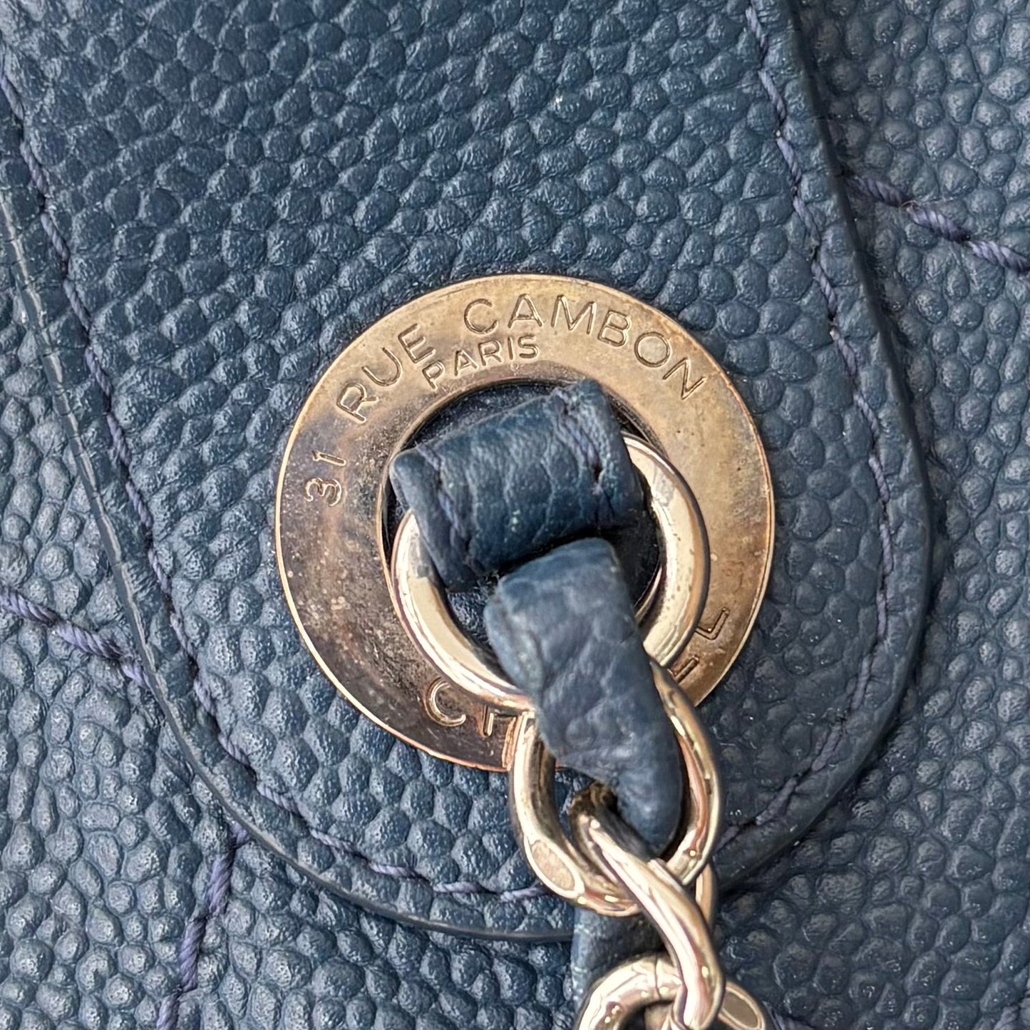 CC Crown Caviar Leather Tote