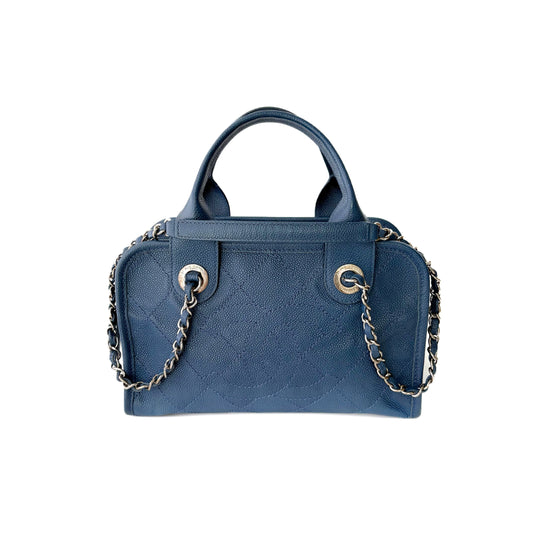 CC Crown Caviar Leather Tote