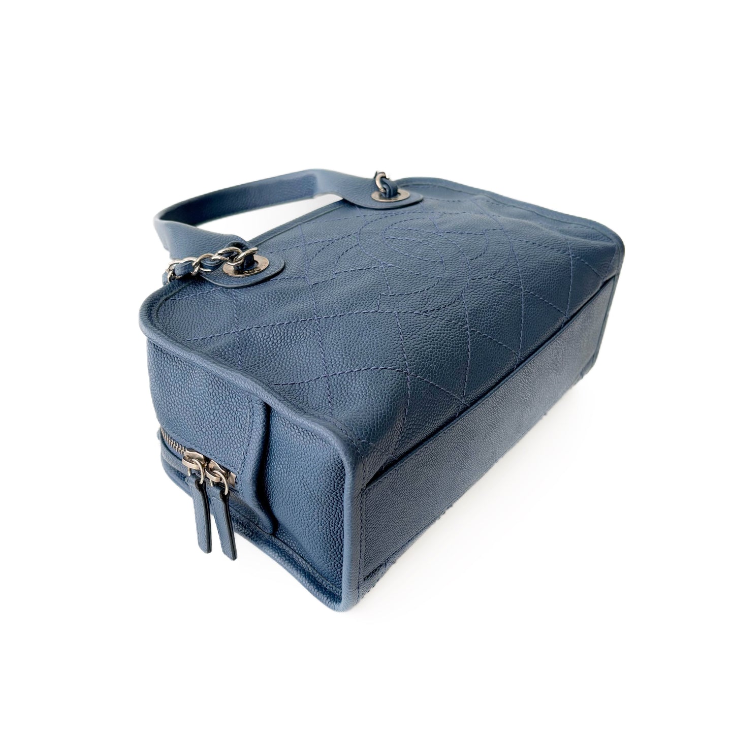 CC Crown Caviar Leather Tote