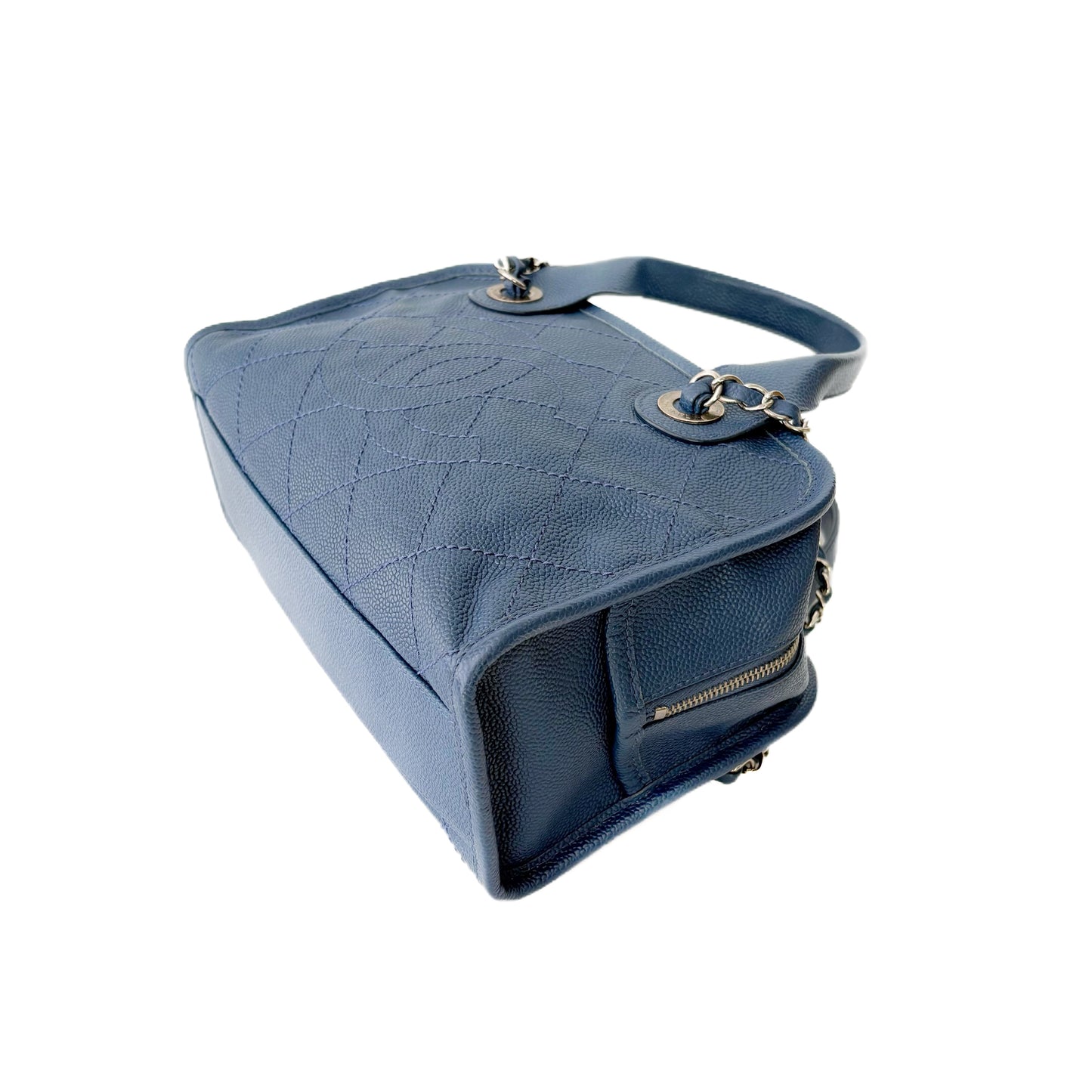 CC Crown Caviar Leather Tote