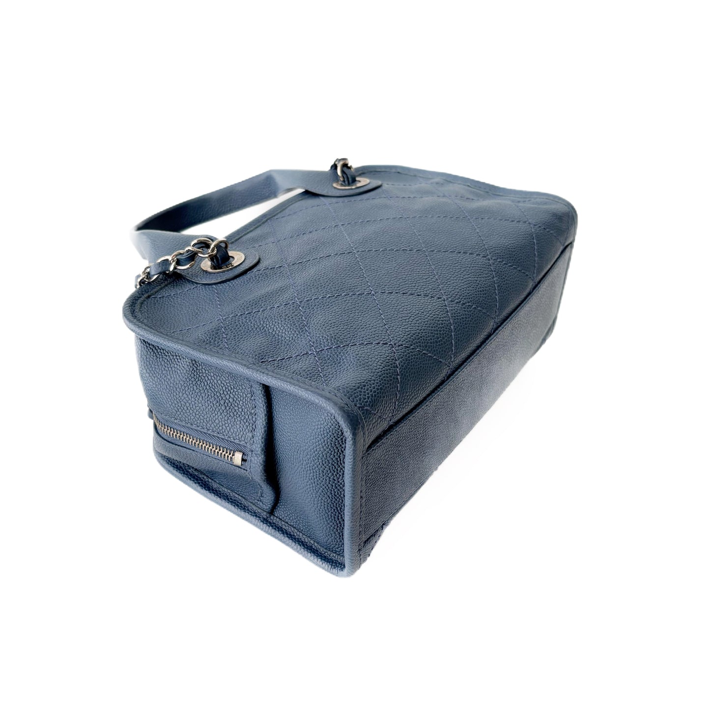 CC Crown Caviar Leather Tote