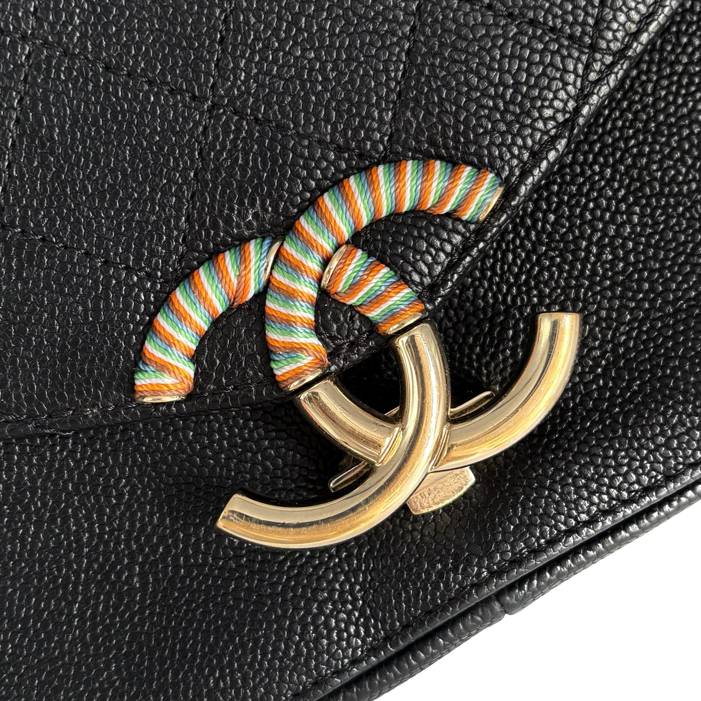 Cuba Flap Bag with Rainbow Hardware