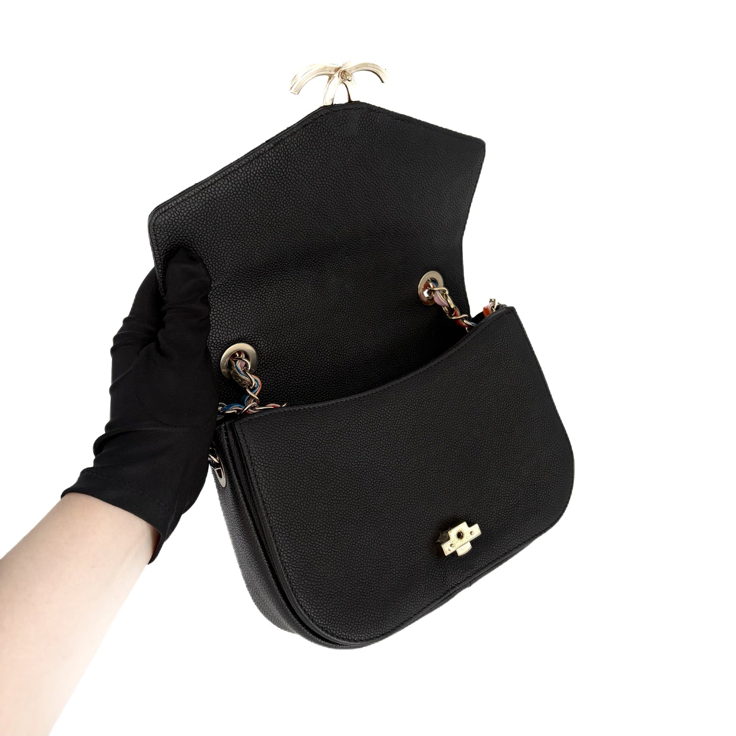 Cuba Flap Bag with Rainbow Hardware