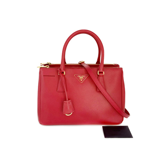 Galleria Saffiano Leather Bag (Red)