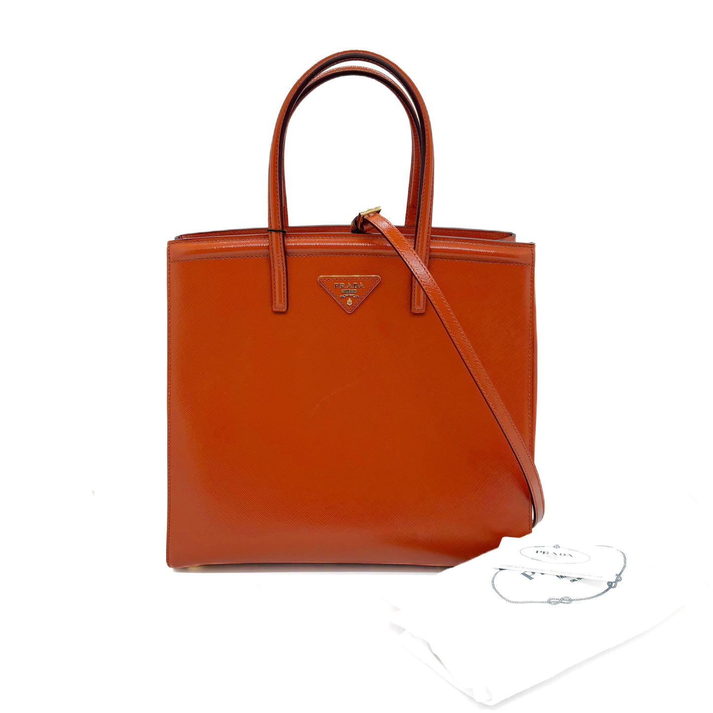 Saffiano Medium Orange