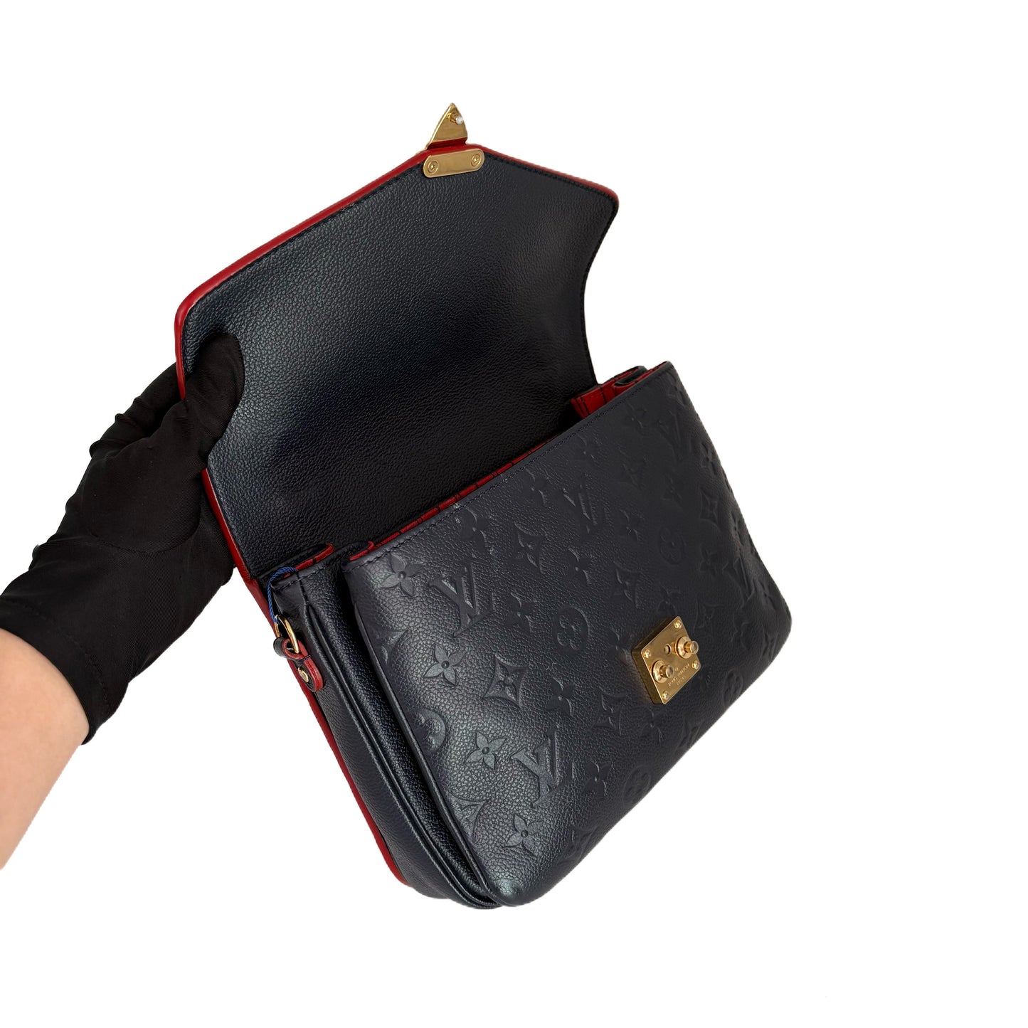 Pochette Metis MM Deep Sea Blue/Red