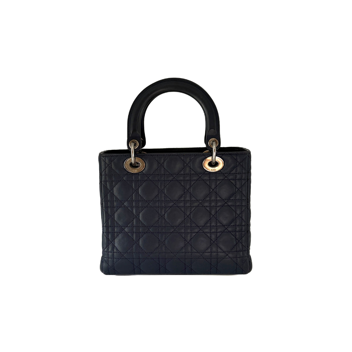 Lady Dior Medium Navy blue