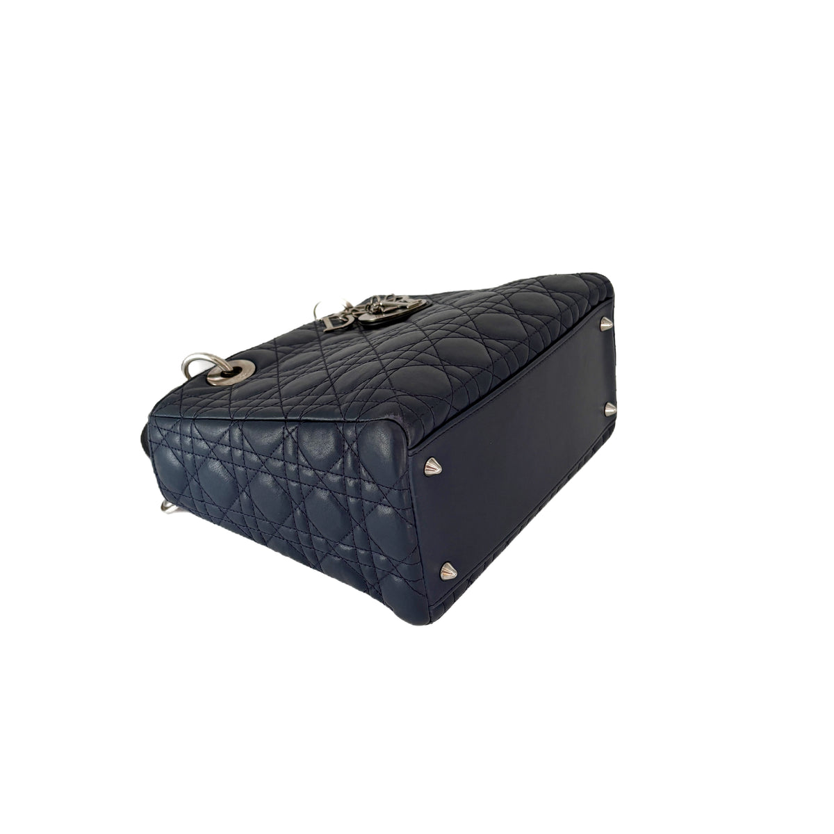 Lady Dior Medium Navy blue