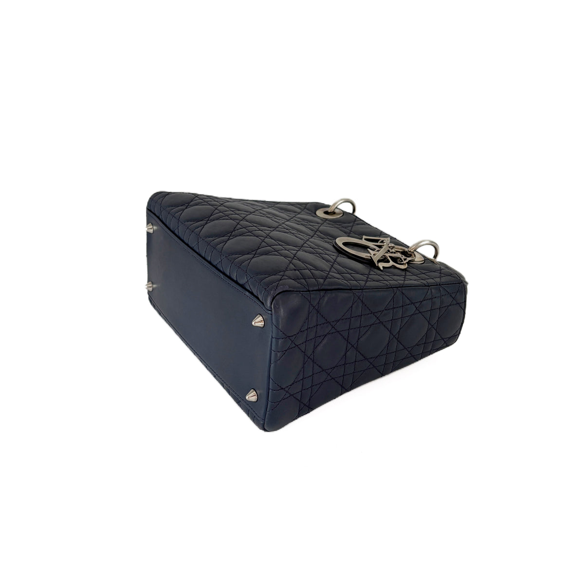 Lady Dior Medium Navy blue