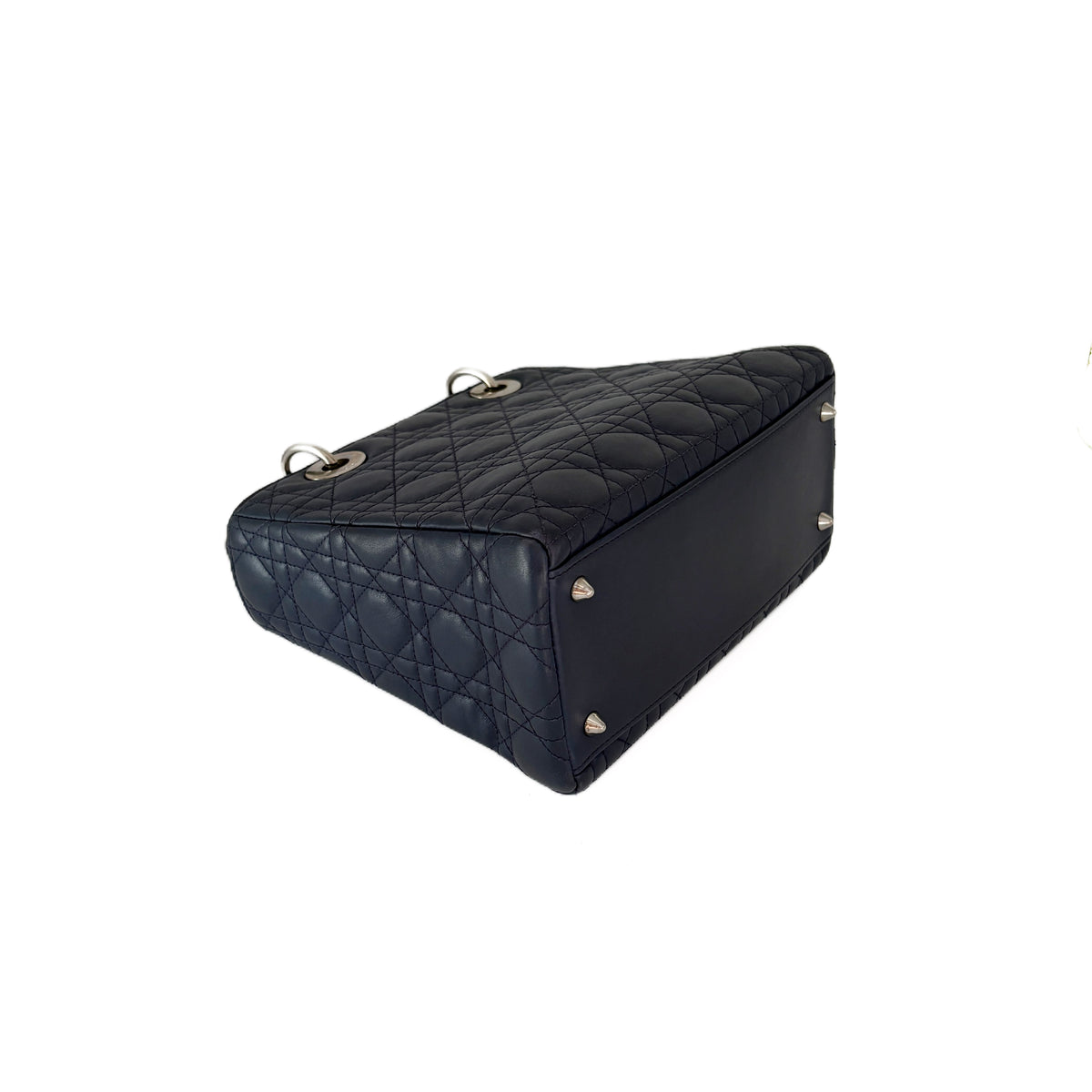Lady Dior Medium Navy blue